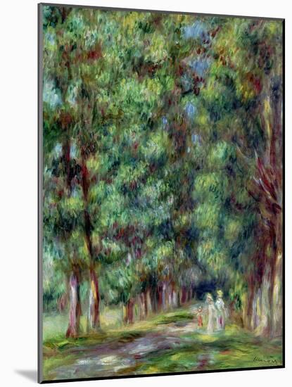 Path in a Wood, 1910-Pierre-Auguste Renoir-Mounted Giclee Print