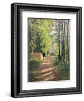 Path in a Wood in Normandy-Gustave Caillebotte-Framed Giclee Print