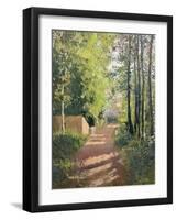 Path in a Wood in Normandy-Gustave Caillebotte-Framed Giclee Print