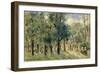 Path in Berlin Tiergarten with People Strolling, 1921-Max Liebermann-Framed Giclee Print