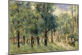 Path in Berlin Tiergarten with People Strolling, 1921-Max Liebermann-Mounted Giclee Print