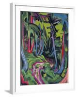 Path in Forest in the Mountains-Ernst Ludwig Kirchner-Framed Giclee Print