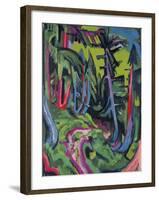 Path in Forest in the Mountains-Ernst Ludwig Kirchner-Framed Giclee Print