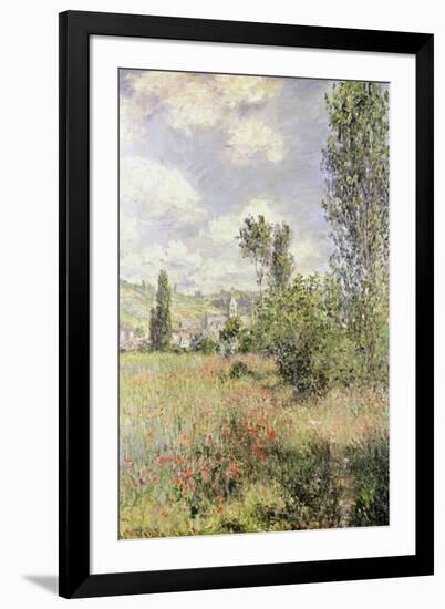 Path in Ile Saint Martin, Vetheuil-Claude Monet-Framed Giclee Print