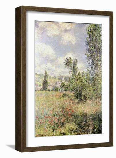 Path in Ile Saint Martin, Vetheuil-Claude Monet-Framed Giclee Print