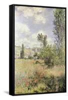 Path in Ile Saint Martin, Vetheuil-Claude Monet-Framed Stretched Canvas