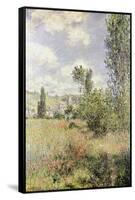 Path in Ile Saint Martin, Vetheuil-Claude Monet-Framed Stretched Canvas