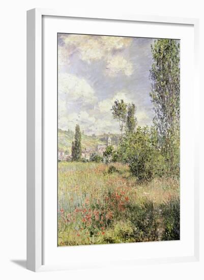 Path in Ile Saint Martin, Vetheuil-Claude Monet-Framed Giclee Print