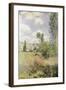 Path in Ile Saint Martin, Vetheuil-Claude Monet-Framed Giclee Print