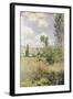 Path in Ile Saint Martin, Vetheuil-Claude Monet-Framed Giclee Print