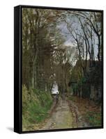 Path in Normandy-Claude Monet-Framed Stretched Canvas
