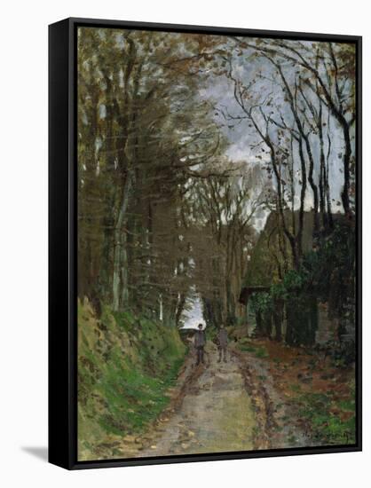 Path in Normandy-Claude Monet-Framed Stretched Canvas