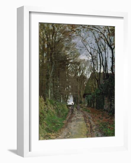 Path in Normandy-Claude Monet-Framed Giclee Print