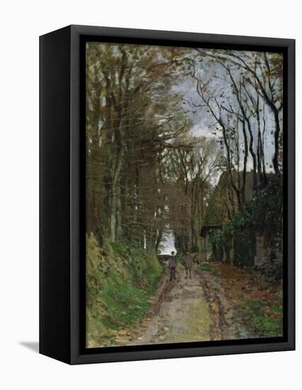 Path in Normandy-Claude Monet-Framed Stretched Canvas