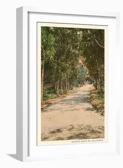 Path in Old Rancho Santa Fe, California-null-Framed Art Print