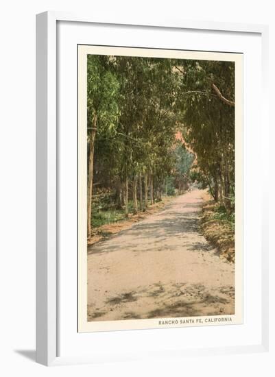 Path in Old Rancho Santa Fe, California-null-Framed Art Print