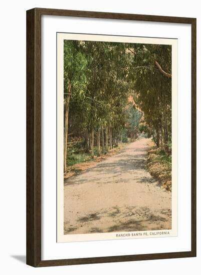 Path in Old Rancho Santa Fe, California-null-Framed Art Print