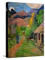 Path in Papeete, called rue du Tahiti. Oil on canvas (1891) 115.5 x 88.5 cm Cat. W 441.-Paul Gauguin-Stretched Canvas