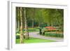 Path in Park with Tulips in Many Colors-Colette2-Framed Photographic Print