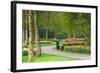 Path in Park with Tulips in Many Colors-Colette2-Framed Photographic Print