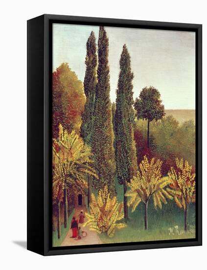 Path in the Buttes Chaumont Park, Paris, 1908-Henri Rousseau-Framed Stretched Canvas