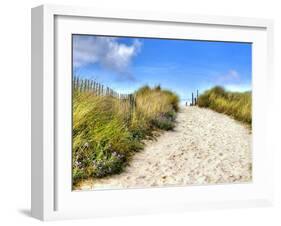 Path in the Dunes Going to the Seaside-Chantal de Bruijne-Framed Photographic Print