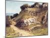 Path in the Rocks, 1876-Gustave Courbet-Mounted Giclee Print