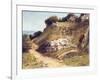 Path in the Rocks, 1876-Gustave Courbet-Framed Giclee Print