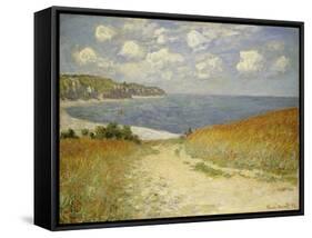 Path in the Wheat at Pourville, 1882-Claude Monet-Framed Stretched Canvas