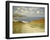 Path in the Wheat at Pourville, 1882-Claude Monet-Framed Giclee Print