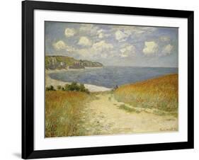 Path in the Wheat at Pourville, 1882-Claude Monet-Framed Giclee Print