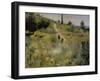 Path Leading Through Tall Grass-Pierre-Auguste Renoir-Framed Giclee Print