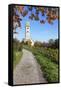 Path Leading Through Vineyards to a Church-Markus Lange-Framed Stretched Canvas