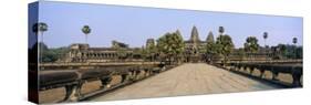 Path Leading Towards an Old Temple, Angkor Wat, Siem Reap, Cambodia-null-Stretched Canvas