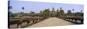 Path Leading Towards an Old Temple, Angkor Wat, Siem Reap, Cambodia-null-Stretched Canvas
