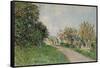 Path Near Sevres, 1879-Alfred Sisley-Framed Stretched Canvas