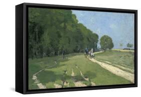 Path Near the Parc De Courances; Chemin Pres Du Parc De Courances, 1868-Alfred Sisley-Framed Stretched Canvas