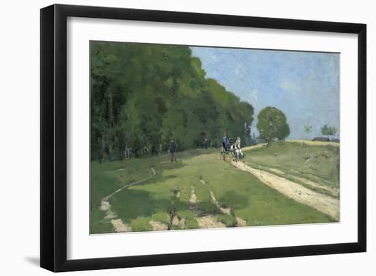 Path Near the Parc De Courances; Chemin Pres Du Parc De Courances, 1868-Alfred Sisley-Framed Giclee Print