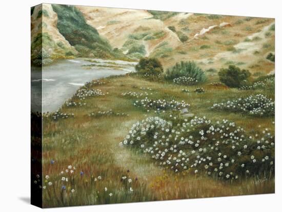 Path of Flowers-Angeles M Pomata-Stretched Canvas