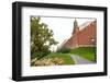 Path outside the walls of the Kremlinin in Alexandrovsky Gardens, Moscow, Russia, Europe-Miles Ertman-Framed Photographic Print