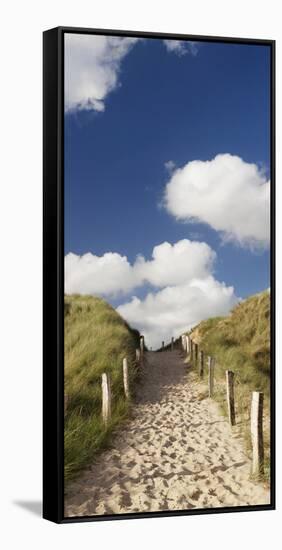 Path Through a Dune, Sylt, Schleswig-Holstein, Germany-null-Framed Stretched Canvas