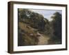 Path Through Chestnut Trees-Antonio Fontanesi-Framed Giclee Print