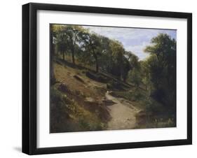 Path Through Chestnut Trees-Antonio Fontanesi-Framed Giclee Print