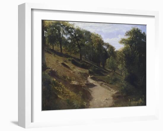 Path Through Chestnut Trees-Antonio Fontanesi-Framed Giclee Print