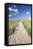 Path Through Dunes, Sylt, North Frisian Islands, Nordfriesland, Schleswig Holstein, Germany, Europe-Markus Lange-Framed Stretched Canvas