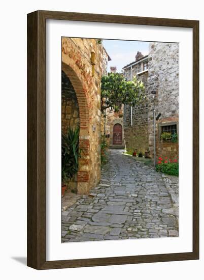 Path through Montefiorale-Igor Maloratsky-Framed Art Print