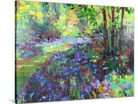 Path Through the Bluebells-Sylvia Paul-Stretched Canvas