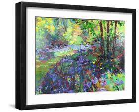 Path Through the Bluebells-Sylvia Paul-Framed Giclee Print