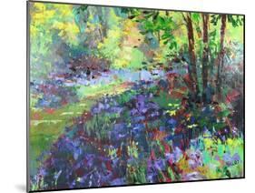 Path Through the Bluebells-Sylvia Paul-Mounted Giclee Print