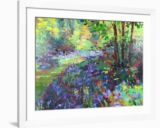 Path Through the Bluebells-Sylvia Paul-Framed Giclee Print